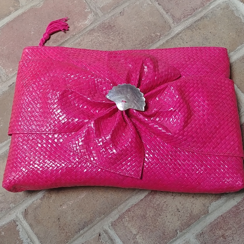Vintage woven with shell adornment.